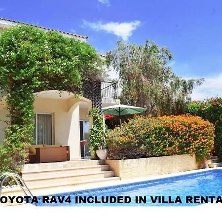 Talassa With Heated Pool, Jacuzzi And 4x4 Car Villa Pegeia