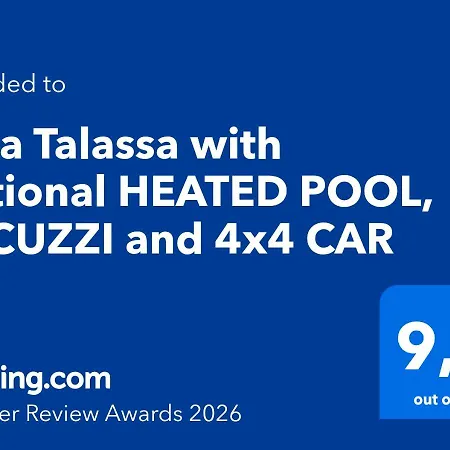 Βίλα Talassa With Optional Heated Pool, Jacuzzi And 4x4 Car